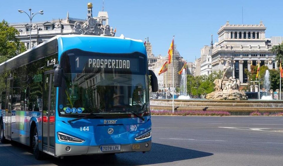 Fotografía de un autobús de Madrid.