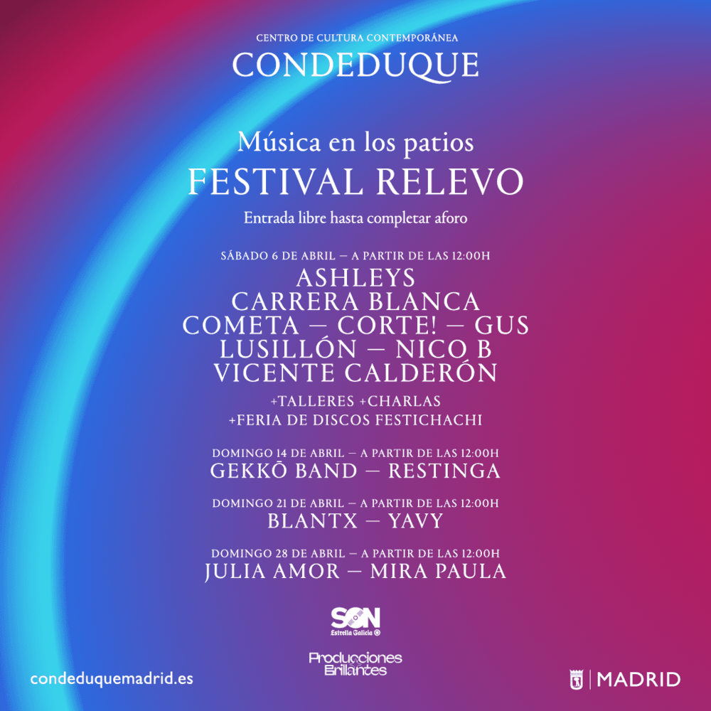 Cartel Festival Relevo 2024. Condeduque.