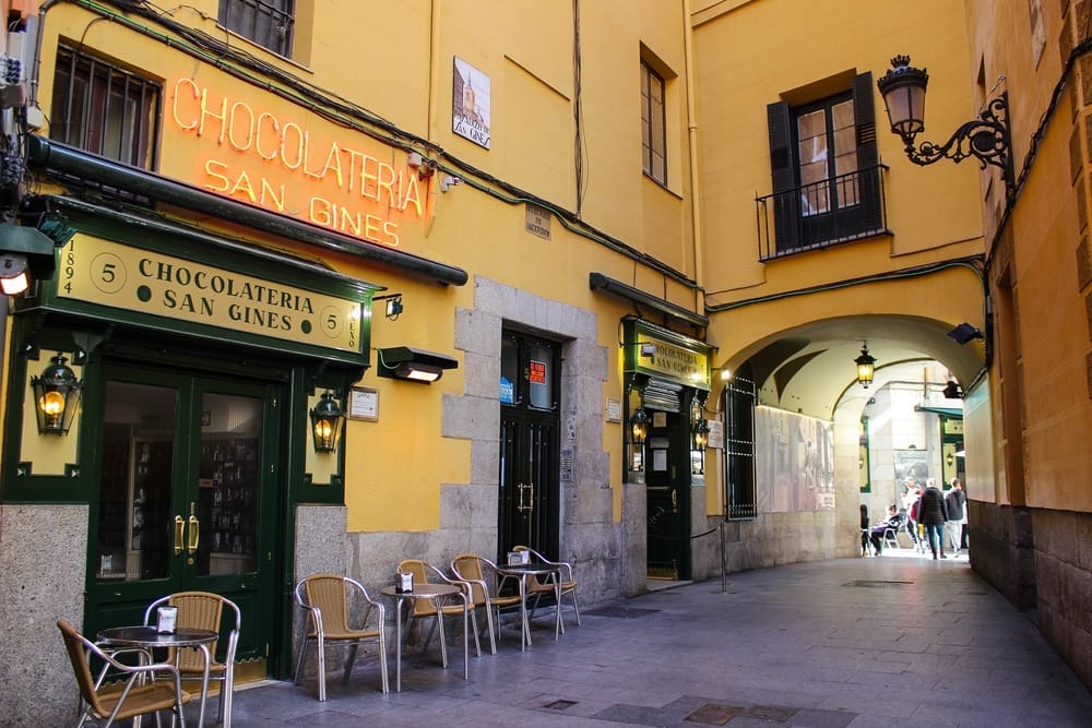 Chocolate con churros en San Ginés